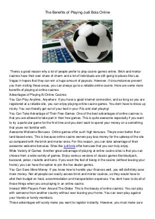 Agen judi bola