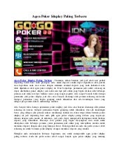 Agen Poker Idnplay Paling Terbaru