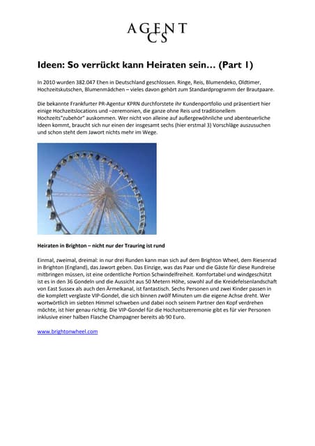 Agent CS - Heiraten Teil 1