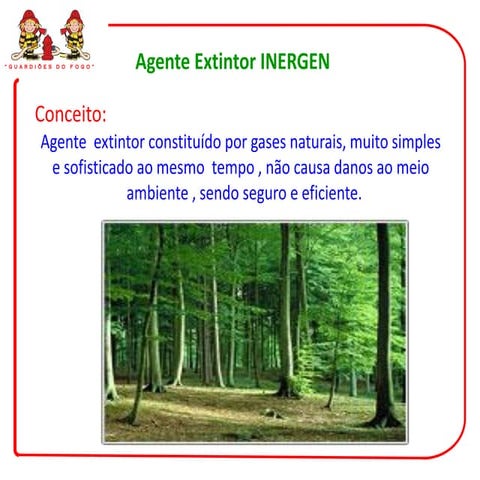 Agente extintor inergen