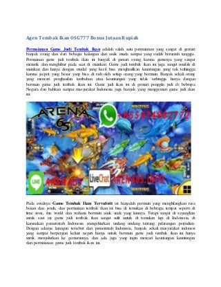 Agen tembak ikan apk android bonus besar