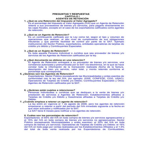 Agentes de retencion