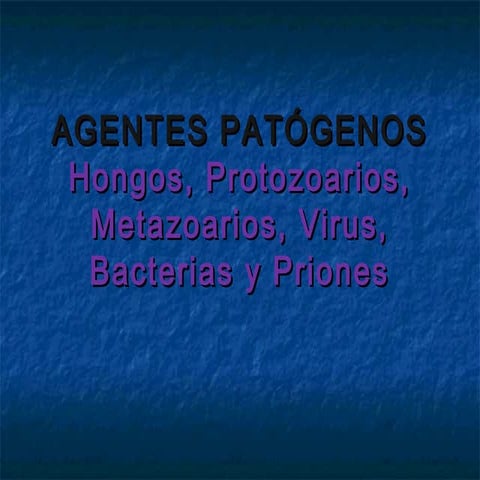 Agentes patogenos