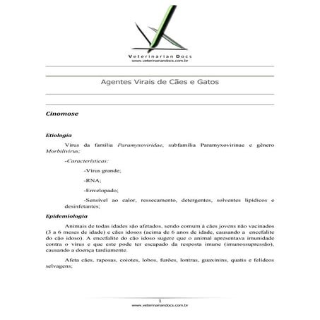 Agentes virais 01 cinomose