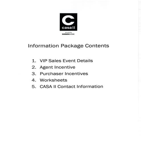 CASA II Broker Brochure | PDF