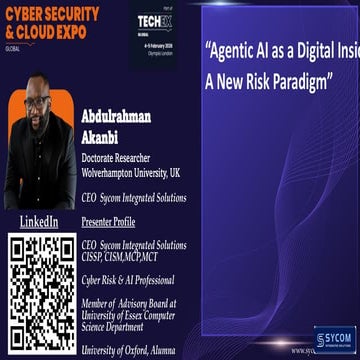 Agentic-AI as a Digital Insider: A New Risk Paradigm | PDF