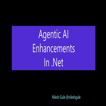Melb.Net - Agentic AI enhancements in .Net