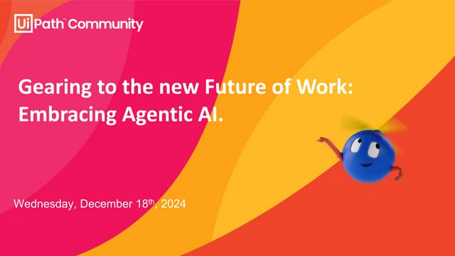 Gearing to the new Future of Work: Embracing Agentic AI.