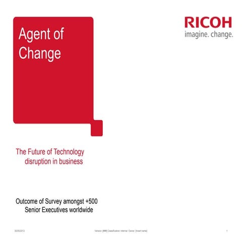 Agent of change future of technology disruption in business