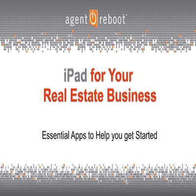 iPad apps for Real Estate Agents