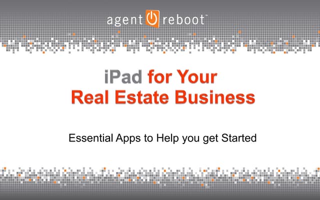 iPad apps for Real Estate Agents