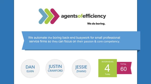 Agents of Efficiency NYU 2015