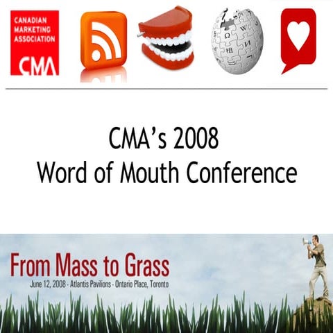 From Mass to Grass Word of Mouth Conference - Chair Intro Slides (Agent Wildf...