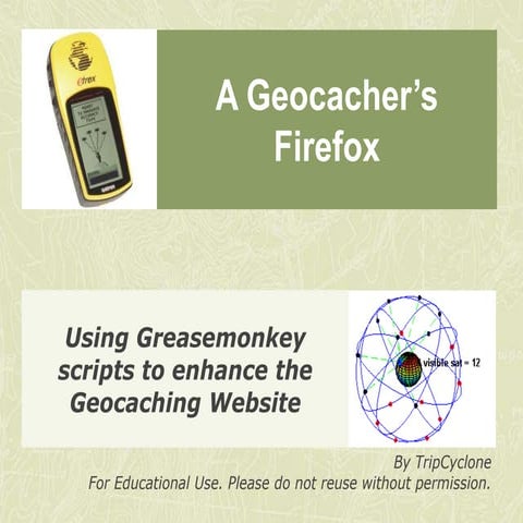 A Geocacher’s Firefox
