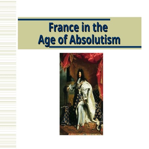 france the age of absolutism world history
