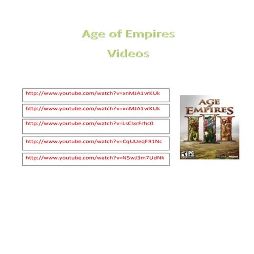 Age of empires videos