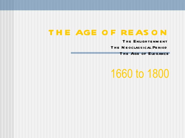 Age of enlightenment