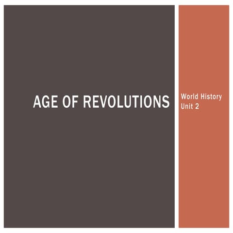 Age of Revolution | PPTX
