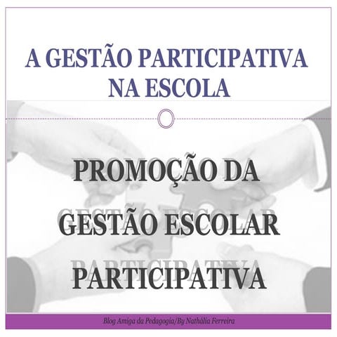 A gestão participativa