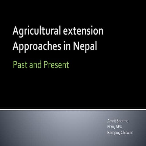 Agriculture Extension