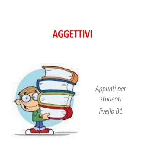 Aggettivi