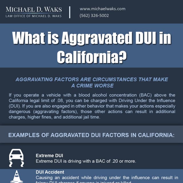 What Is Aggravated DUI in California?