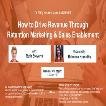 The Many Faces of Sales Enablement: How to Drive Revenue Through Retention Ma...