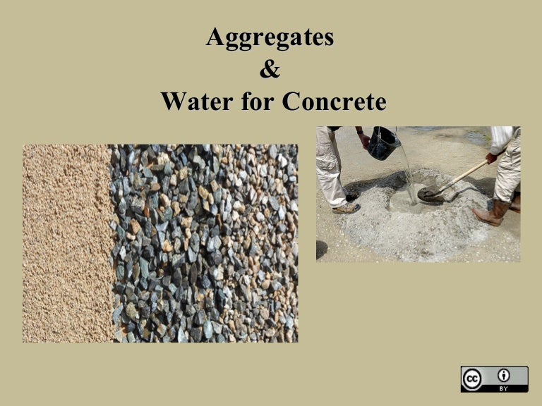 Aggregates of Concrete