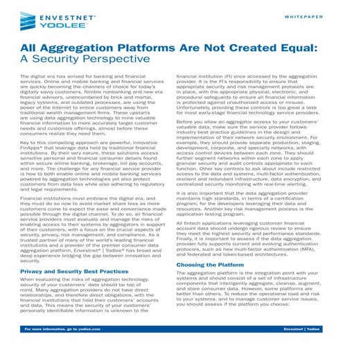Aggregation Platforms-White Paper