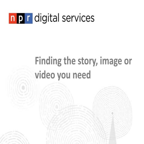 Finding the Image, Story or Video You Need by Aggregating Content