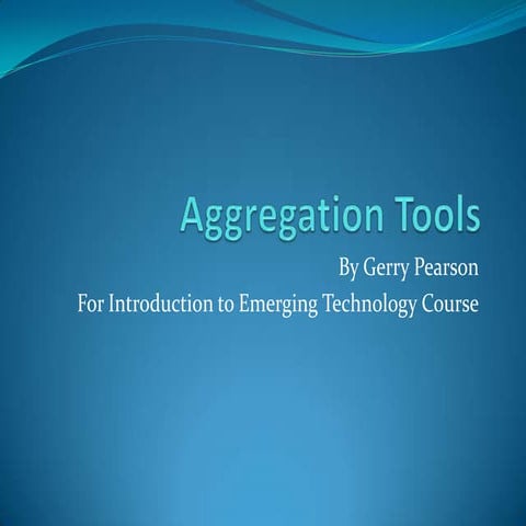 Aggregation Tools