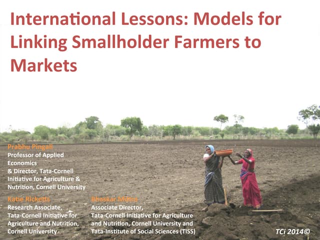 Linking Smallholder Farmers to Mark...