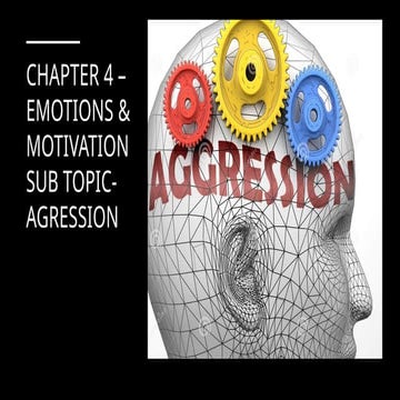 Aggression ppt | PPTX