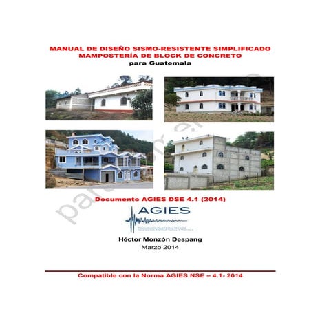 Manual Simplificado de Mampostería Reforzada (Asociación Guatemalteca de Inge...