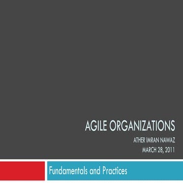 Agile Organizations