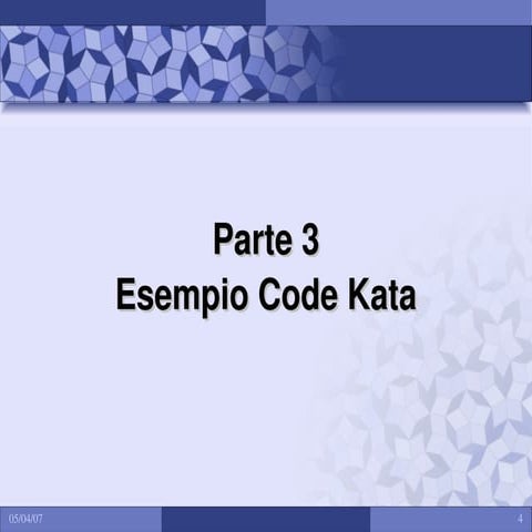 Esempio di code kata