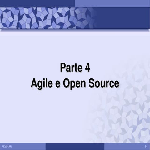 Agile e Open Source