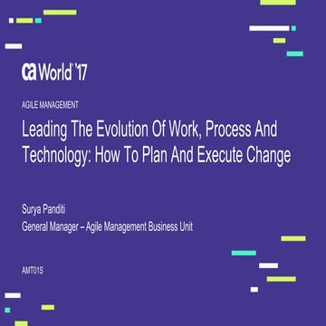 Leading the Evolution of Work, Process and Technology: How to Plan and Execut...