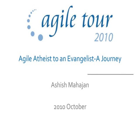 Agile atheist-evangelist
