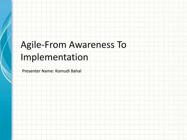 Agile awareness -implementation1.0