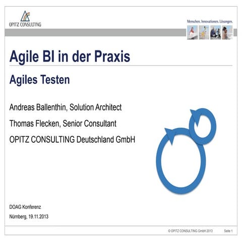 Agile BI in der Praxis - Agiles Testen