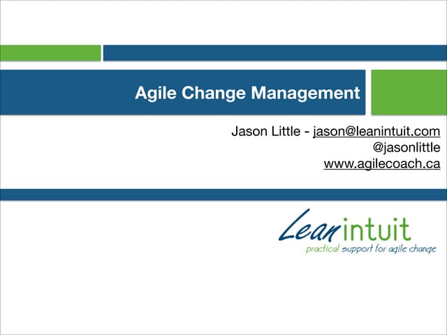 Agile Change Management
