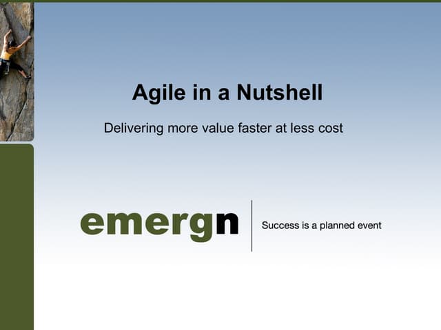 Agile in a Nutshell