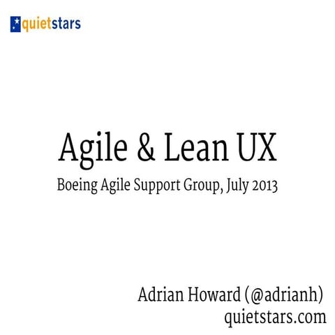 Agile & Lean UX