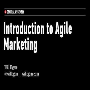 Introduction to Agile Marketing
