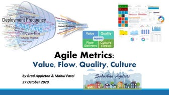 Agile Metrics: Value, Flow, Quality, Culture