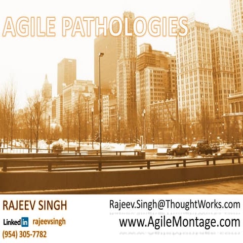 Agile Pathologies: Backyards of Agile Shops