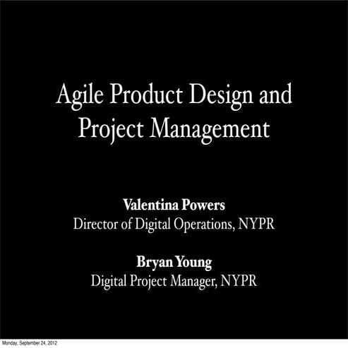 Agile presentation ONA12