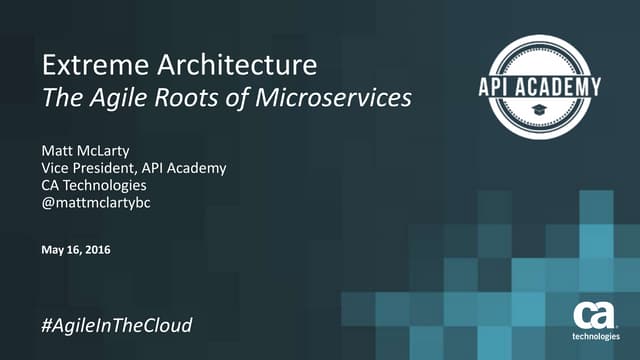 The Agile Roots of Microservices