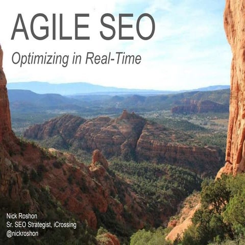 Agile SEO - Optimizing in Real-Time - BOLO 2012